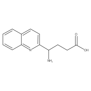 4-Amino-4-(quinolin-2-yl)butanoic acid结构式