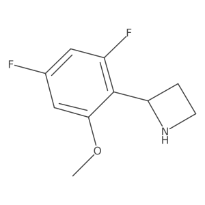 2-(2,4-Difluoro-6-methoxyphenyl)azetidine Structure