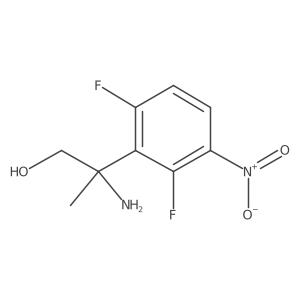 2-Amino-2-(2,6-difluoro-3-nitrophenyl)propan-1-ol Structure