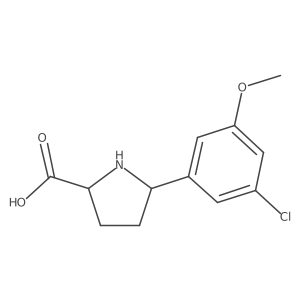 Proline, 5-(3-chloro-5-methoxyphenyl)-结构式