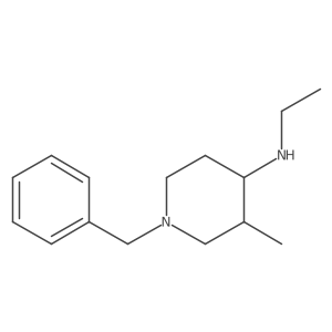 1-benzyl-N-ethyl-3-methylpiperidin-4-amine Structure