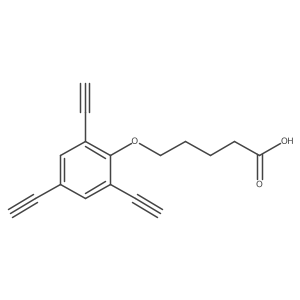 5-(2,4,6-Triethynylphenoxy)pentanoic acid Structure