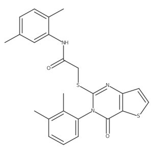 N-(2,5-dimethylphenyl)-2-{[3-(2,3-dimethylphenyl)-4-oxo-3,4-dihydrothieno[3,2-d]pyrimidin-2-yl]sulfanyl}acetamide Structure