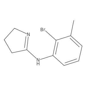 N-(2-bromo-3-methylphenyl)-3,4-dihydro-2H-pyrrol-5-amine结构式
