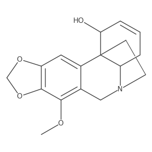 (1S,4aS,5R,11bR)-7-Methoxy-1,4,4a,6-tetrahydro-5,11b-ethano[1,3]dioxolo[4,5-j]phenanthridin-1-ol结构式