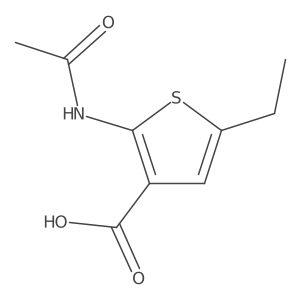 2-Acetamido-5-ethylthiophene-3-carboxylic acid Structure