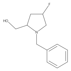 ((2S,4S)-1-Benzyl-4-fluoropyrrolidin-2-YL)methanol Structure