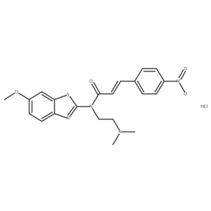 (Z)-N-(2-(dimethylamino)ethyl)-N-(6-methoxybenzo[d]thiazol-2-yl)-3-(4-nitrophenyl)acrylamide hydrochloride Structure