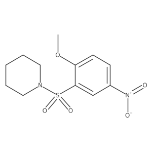 1-[(2-Methoxy-5-nitrobenzene)sulfonyl]piperidine Structure