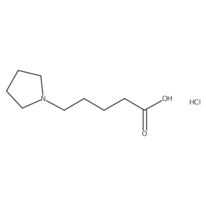 5-(Pyrrolidin-1-yl)pentanoic acid hydrochloride结构式