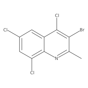 3-Bromo-4,6,8-trichloro-2-methylquinoline结构式