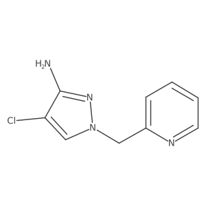 4-chloro-1-[(pyridin-2-yl)methyl]-1H-pyrazol-3-amine结构式