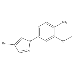 4-(4-Bromo-1H-pyrazol-1-yl)-2-methoxyaniline Structure