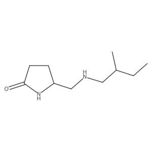 5-{[(2-Methylbutyl)amino]methyl}pyrrolidin-2-one结构式