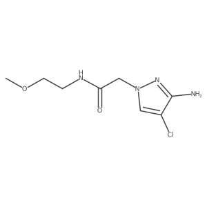 2-(3-Amino-4-chloro-1h-pyrazol-1-yl)-n-(2-methoxyethyl)acetamide Structure