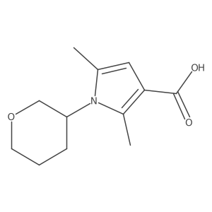 2,5-dimethyl-1-(oxan-3-yl)-1H-pyrrole-3-carboxylic acid Structure