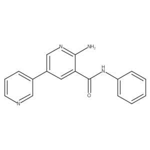 2-Amino-N-phenyl-5-(3-pyridyl)pyridine-3-carboxamide Structure