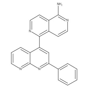 5-(2-Phenyl-[1,8]naphthyridin-4-yl)-[2,6]naphthyridin-1-ylamine Structure