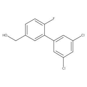 (3',5'-Dichloro-6-fluoro-biphenyl-3-yl)-methanol Structure