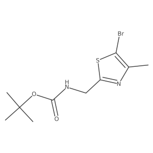 Tert-butyl ((5-bromo-4-methylthiazol-2-YL)methyl)carbamate Structure