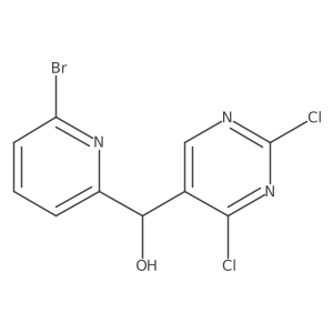 (6-Bromo-pyridin-2-yl)-(2,4-dichloro-pyrimidin-5-yl)-methanol Structure