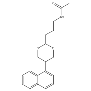 N-[3-[5-(1-Naphthalenyl)-1,3-dioxan-2-yl]propyl]acetamide结构式