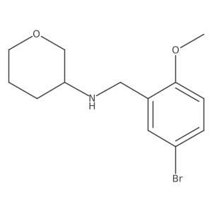 n-(5-Bromo-2-methoxybenzyl)tetrahydro-2h-pyran-3-amine结构式