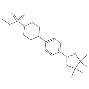 Piperidine, 1-(ethylsulfonyl)-4-[4-(4,4,5,5-tetramethyl-1,3,2-dioxaborolan-2-yl)phenyl]-结构式