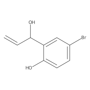 4-Bromo-2-(1-hydroxyprop-2-en-1-yl)phenol结构式