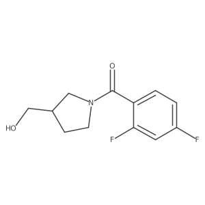 (2,4-Difluorophenyl)(3-(hydroxymethyl)pyrrolidin-1-yl)methanone Structure