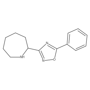 3-(Azepan-2-yl)-5-phenyl-1,2,4-oxadiazole结构式