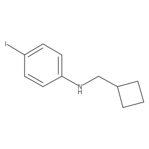 N-(cyclobutylmethyl)-4-iodoaniline Structure
