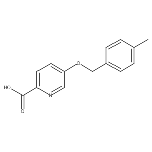 5-[(4-Methylphenyl)methoxy]pyridine-2-carboxylic acid Structure