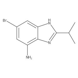 5-bromo-2-(propan-2-yl)-1H-1,3-benzodiazol-7-amine Structure