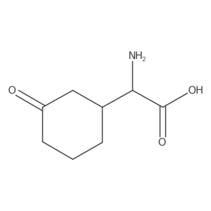 2-Amino-2-(3-oxocyclohexyl)acetic acid结构式