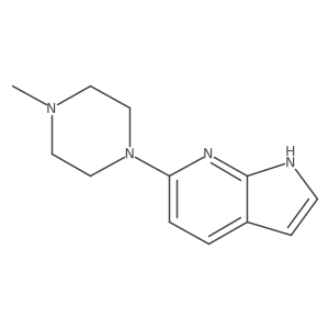 6-(4-methylpiperazin-1-yl)-1H-pyrrolo[2,3-b]pyridine Structure
