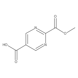 2-(Methoxycarbonyl)pyrimidine-5-carboxylic acid Structure