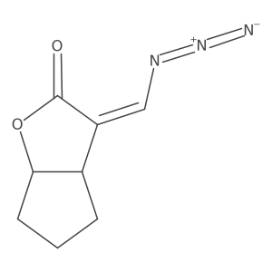 2H-Cyclopenta[b]furan-2-one, 3-(azidomethylene)hexahydro-, (3E,3aI+/-,6aI+/-)-结构式