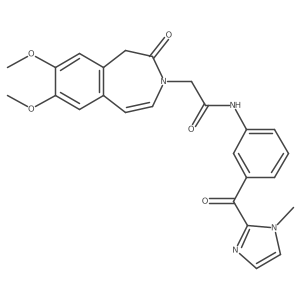 2-(7,8-dimethoxy-2-oxo-1,2-dihydro-3H-3-benzazepin-3-yl)-N-{3-[(1-methyl-1H-imidazol-2-yl)carbonyl]phenyl}acetamide Structure