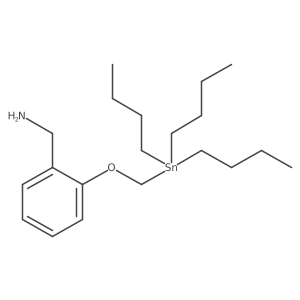 (2-((Tributylstannyl)methoxy)phenyl)methanamine Structure