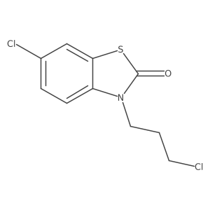 6-Chloro-3-(3-chloropropyl)-2-benzothiazolone Structure
