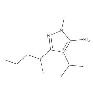 1-methyl-3-(pentan-2-yl)-4-(propan-2-yl)-1H-pyrazol-5-amine Structure