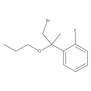 1-(1-Bromo-2-propoxypropan-2-yl)-2-fluorobenzene结构式