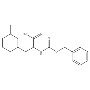 2-{[(Benzyloxy)carbonyl]amino}-3-(3-methylcyclohexyl)propanoic acid Structure