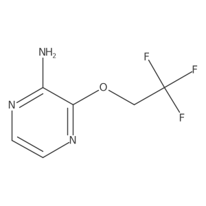 3-(2,2,2-Trifluoroethoxy)pyrazin-2-amine Structure
