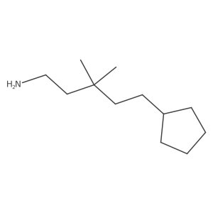 5-Cyclopentyl-3,3-dimethylpentan-1-amine Structure