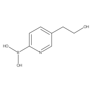 B-[5-(2-hydroxyethyl)-2-pyridinyl]boronic acid结构式