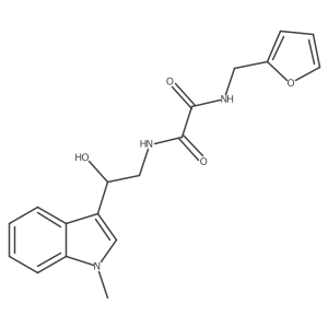 N1-(furan-2-ylmethyl)-N2-(2-hydroxy-2-(1-methyl-1H-indol-3-yl)ethyl)oxalamide Structure