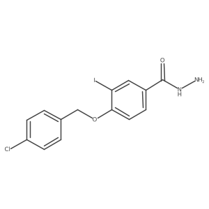 4-((4-Chlorobenzyl)oxy)-3-iodobenzohydrazide结构式