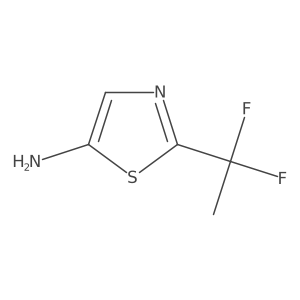 2-(1,1-Difluoroethyl)thiazol-5-amine结构式